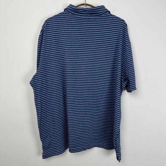 Polo Ralph Lauren Men’s XLarge Blue Striped Classic‎ Fit Golf Preppy Shirt - Picture 3 of 8